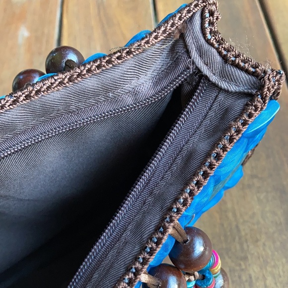 🔅host pick🔅Vintage Handmade Summer Bag with ribbon & beads - Picture 8 of 10